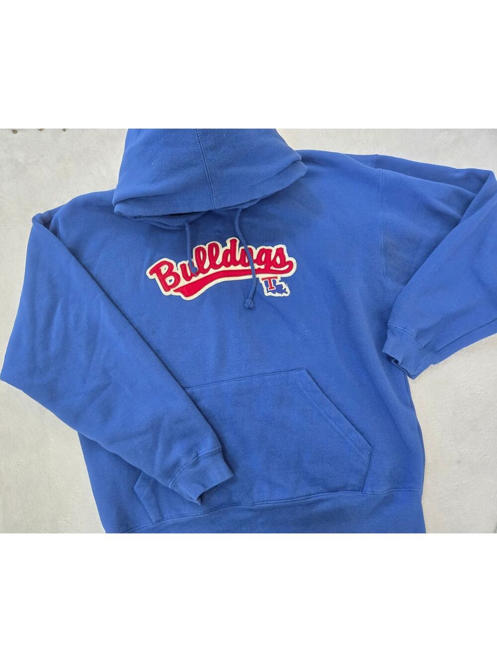 J America Fresno State Bulldogs Hoodie Mens Large Blue NCAA Pullover